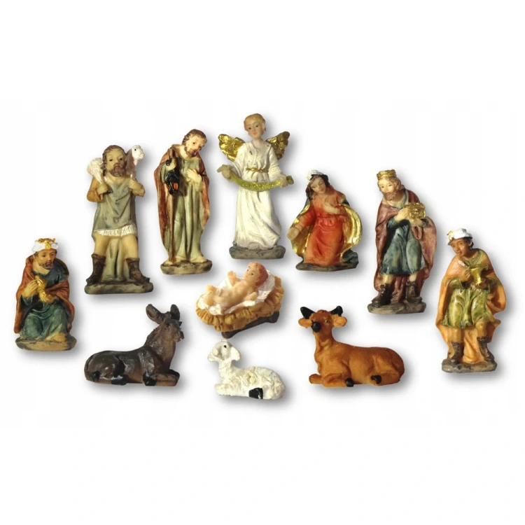 Figury do szopki 5 cm - zestaw 11 figur w pudełeczku