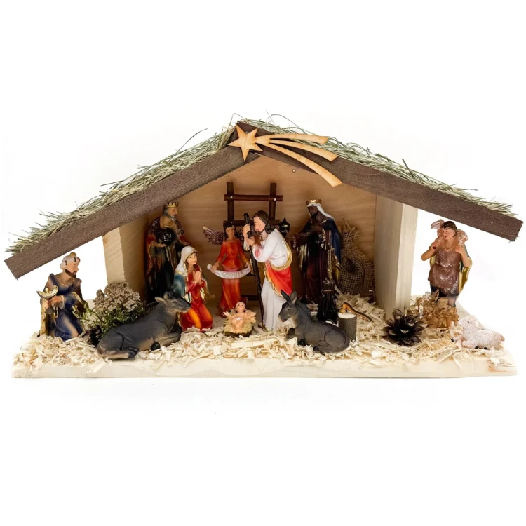 Szopka-bozonarodzeniowa-drewniana-z-oswietleniem---figury-kolorowe-15-cm.webp