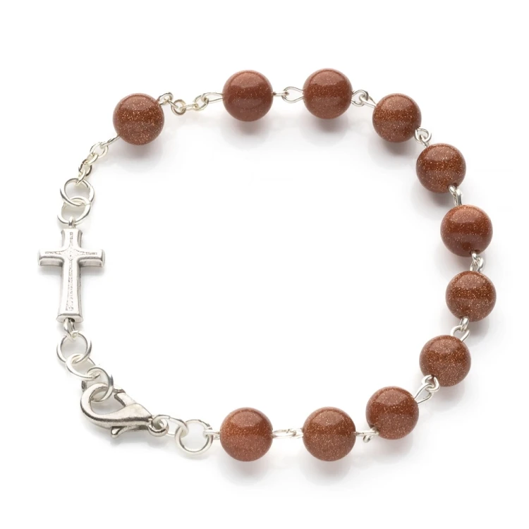 Bransoletka różaniec piasek pustyni