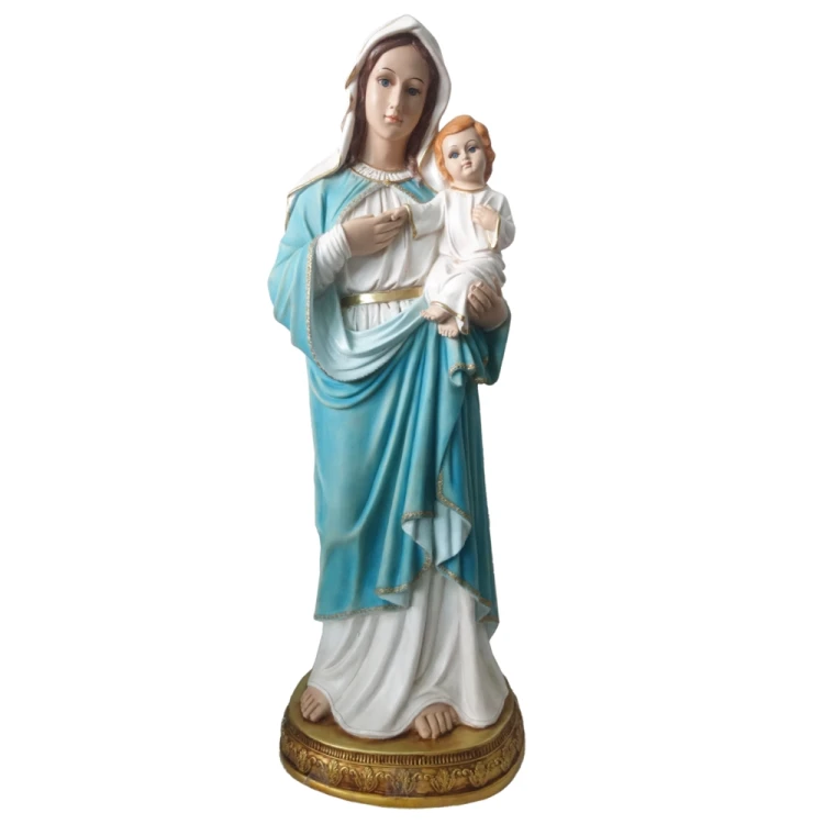 Maryja z Dzieciątkiem 100 cm - figura ze szklanymi oczami