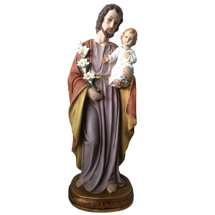 Święty Józef Opiekun z Dzieciątkiem 100 cm - figura ze szklanymi oczami