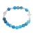 Bransoletka agat niebieski 8 mm