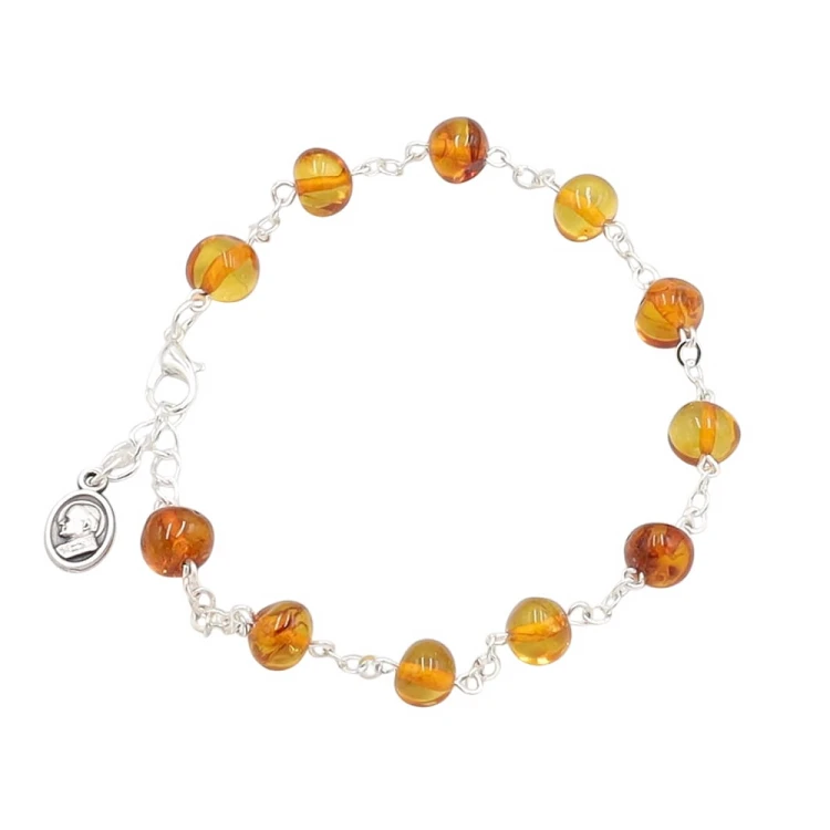 Bransoletka z bursztynu naturalnego