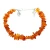 Bransoletka z bursztynu naturalnego - pomarańczowa