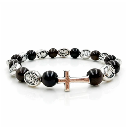 Bransoletka grusza chińska z medalikami