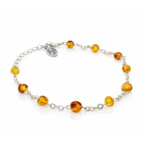 Bransoletka z bursztynu naturalnego