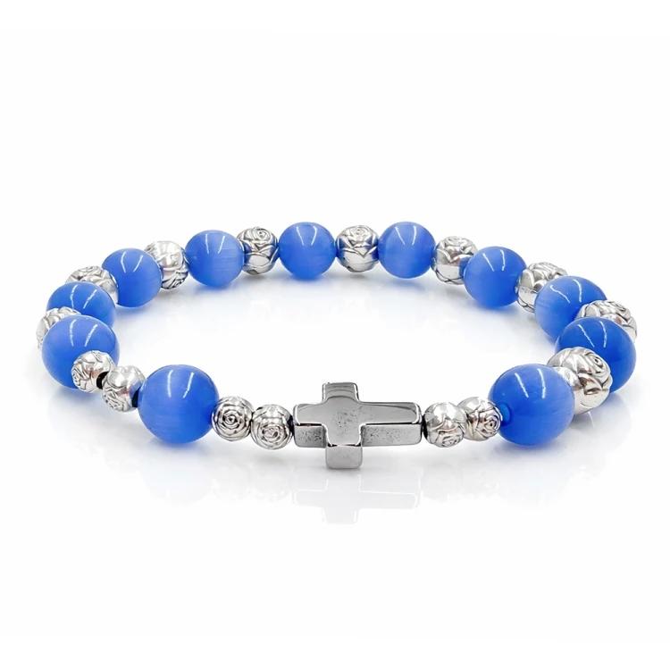 Bransoletka z kociego oka aqua