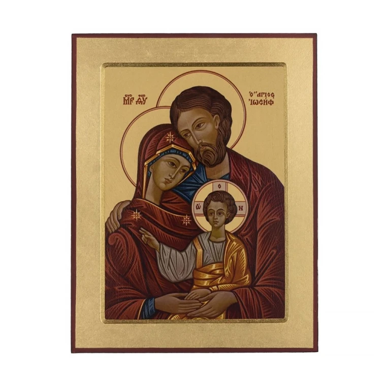 Ikona Świętej rodziny - ciemna