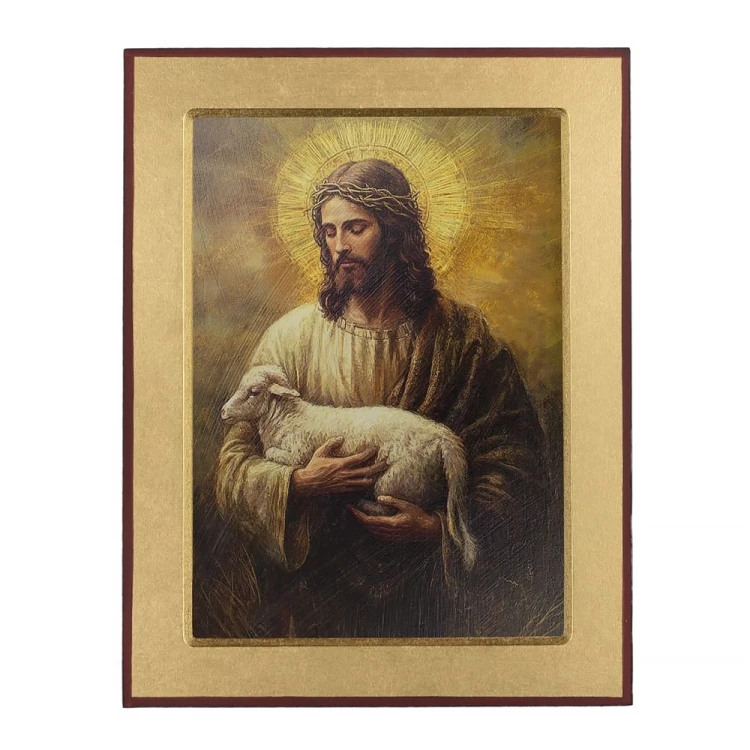 Ikona Jezus Dobry Pasterz 18 x 23 cm