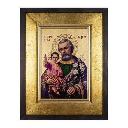 Obraz Ikona Święty Józef w ramie