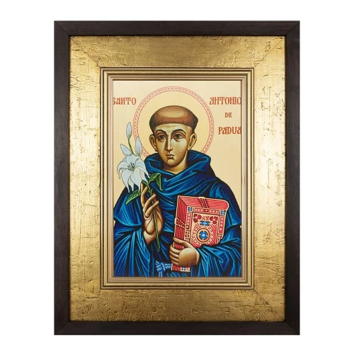 Obraz Ikona Święty Antoni w ramie