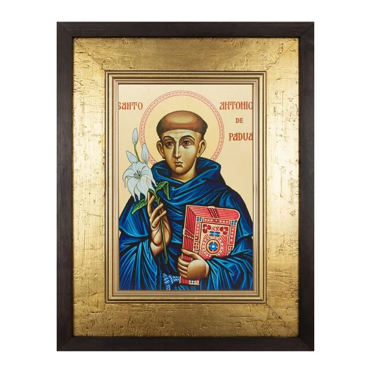 Obraz Ikona Święty Antoni w ramie