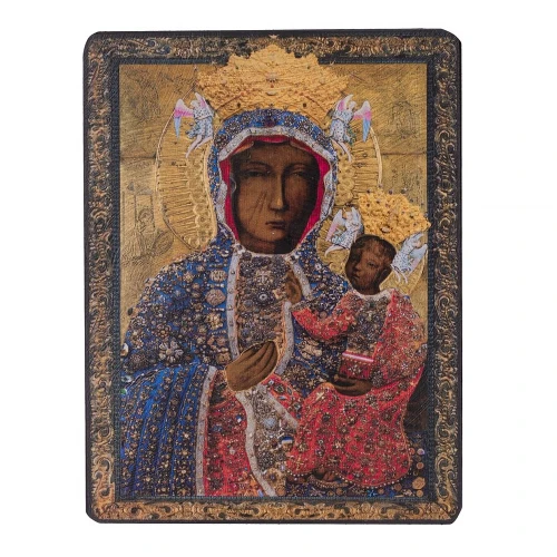 Ikona Matka Boska Częstochowska diamentowa