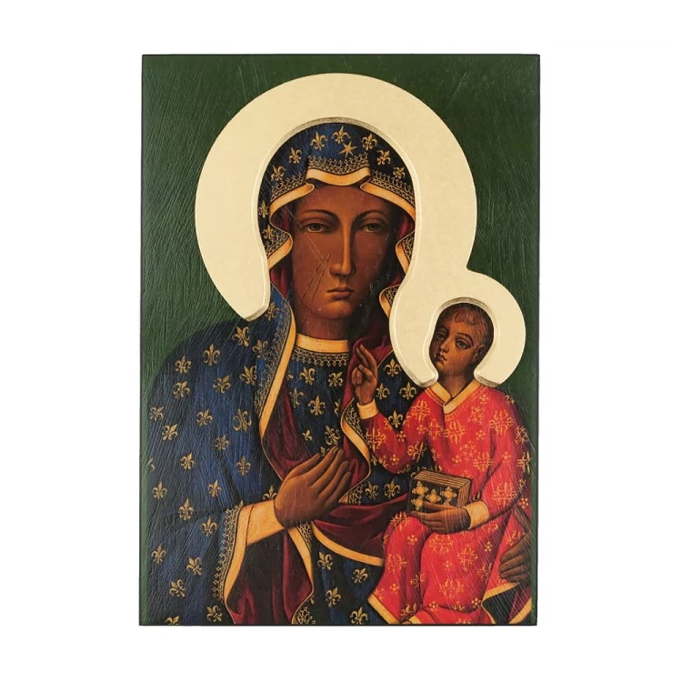 Ikona Matka Boska Częstochowska NIMB