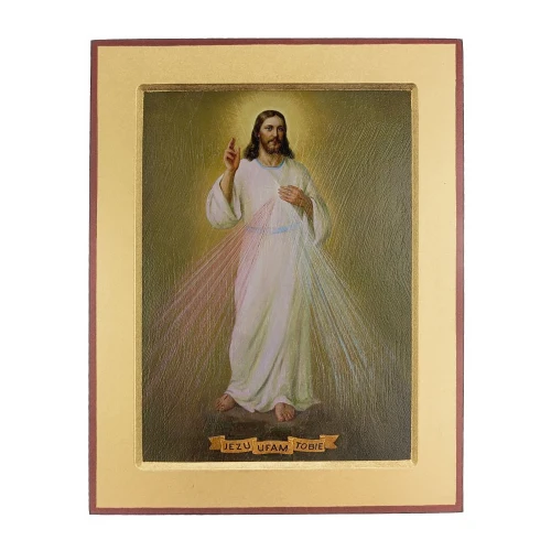 Ikona Jezus Miłosierny 18 x 23 cm