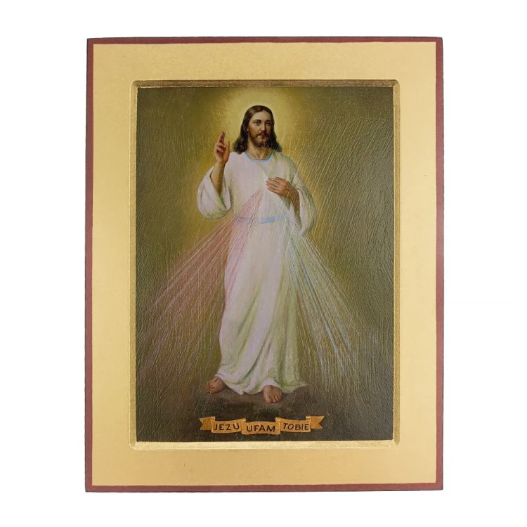 Ikona Jezus Miłosierny 18 x 23 cm