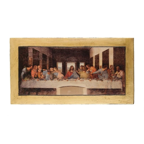 Ikona Ostatnia Wieczerza w złotej ramie