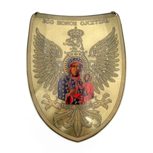 Ryngraf Matka Boska Częstochowska z orłem