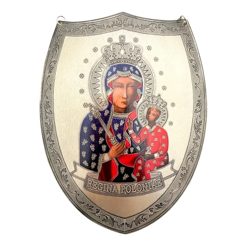 Ryngraf Matka Boska Częstochowska posrebrzany