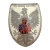 Ryngraf Matka Boska Częstochowska z orłem posrebrzany patriotyczny