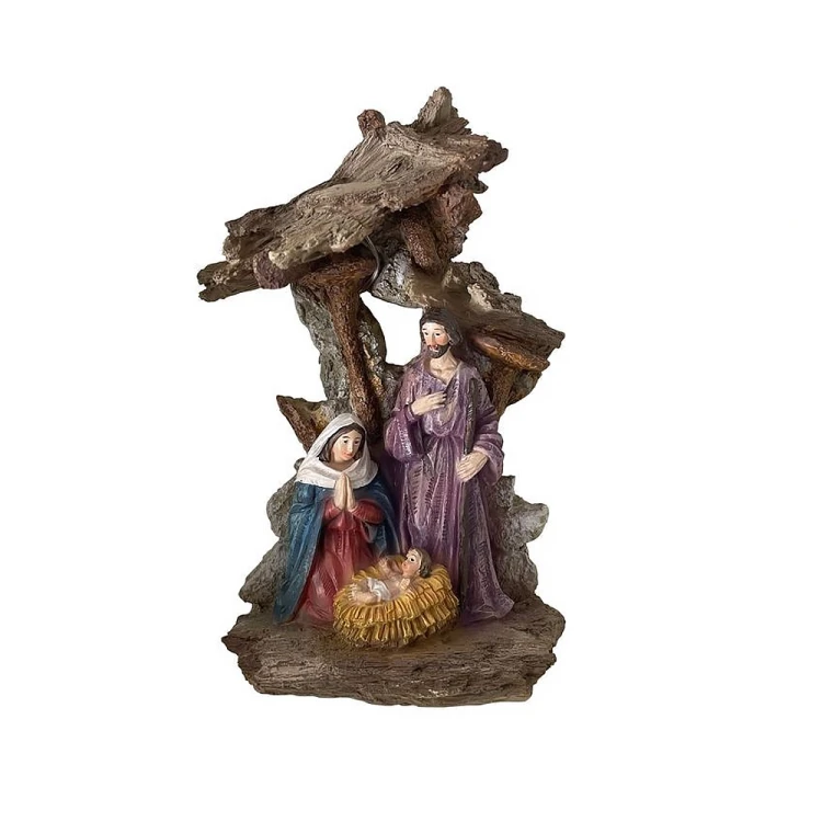 Święta Rodzina 20 cm - figura Świętej Rodziny podświetlana