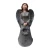 Anioł z wieńcem LED grający melodię - figura 50 cm