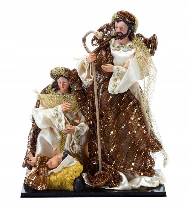 FIGURA BOŻONARODZENIOWA ŚWIĘTA RODZINA 33 CM
