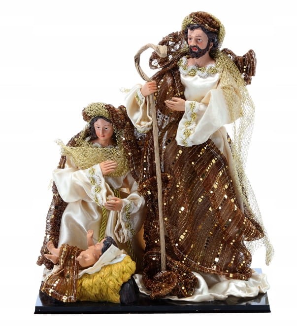 FIGURA BOŻONARODZENIOWA ŚWIĘTA RODZINA 33 CM