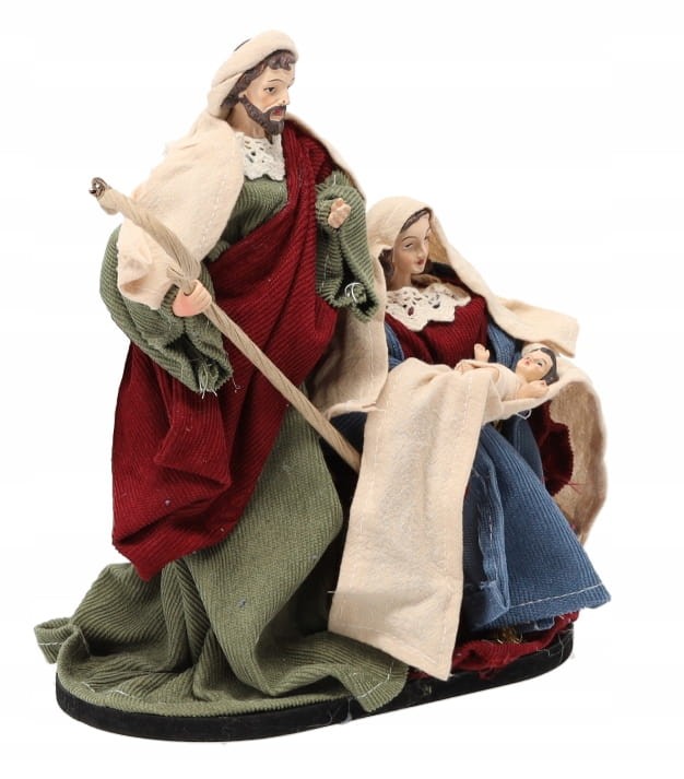 FIGURA BOŻONARODZENIOWA ŚWIĘTA RODZINA 25,4 CM