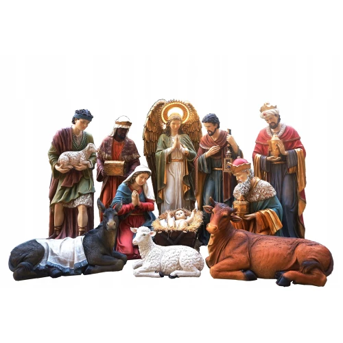 Figury do szopki 203 cm podświetlane - zestaw 11 figur