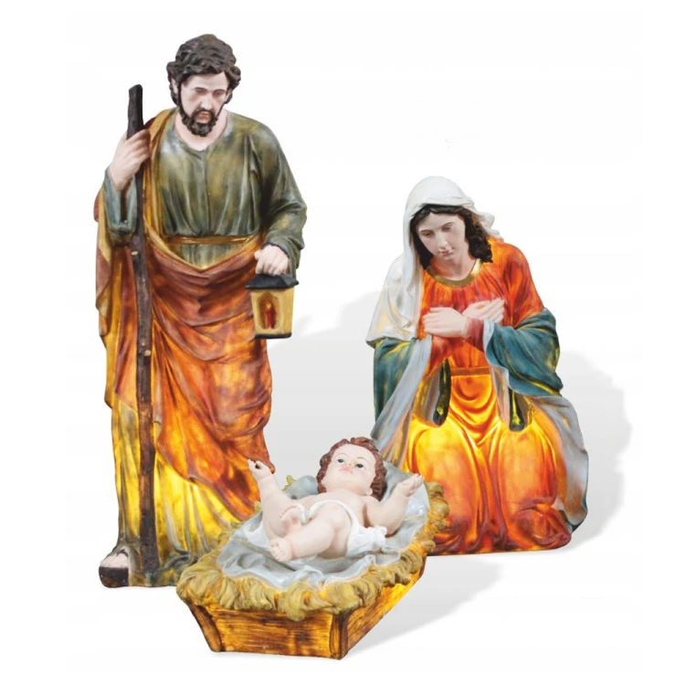 Święta Rodzina 150 cm podświetlana - zestaw 3 figur
