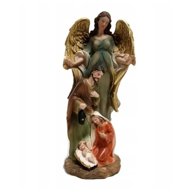 Święta Rodzina z aniołem 20 cm - figura Świętej Rodziny