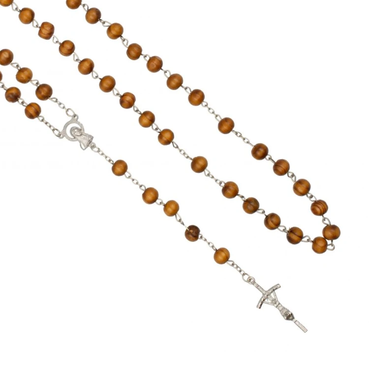 Różaniec drewniany sosnowy