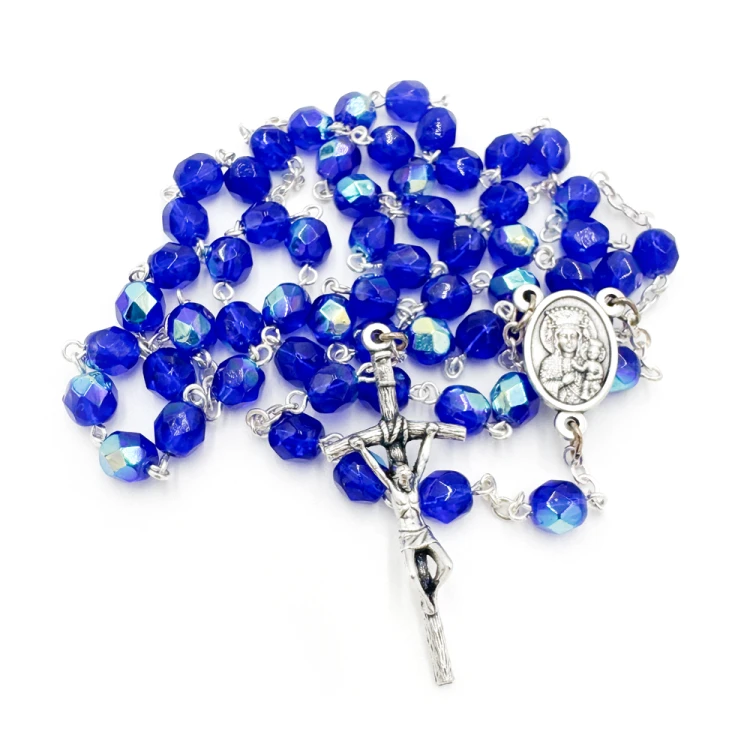 Różaniec kryształowy fioletowy