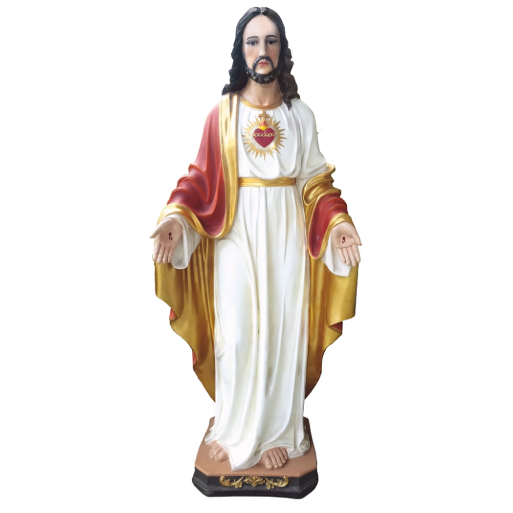 Serce Pana Jezusa 122 cm - figura ze szklanymi oczami