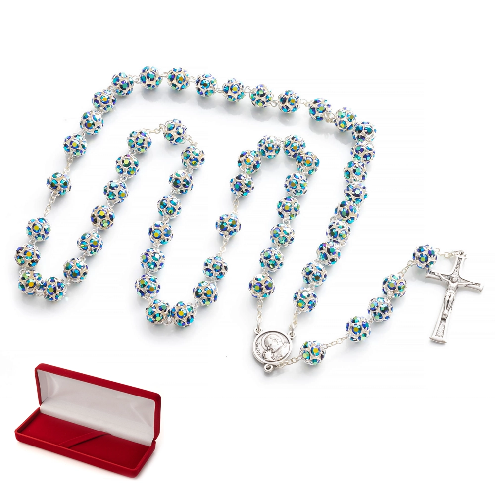 Różaniec Preciosa skarabeusz 10 mm